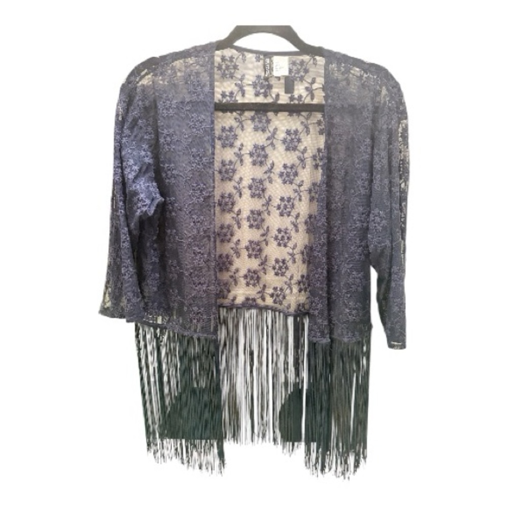 Elegant Lace Fringe  - Black